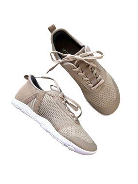 Hike Footwear Women's Sz 7 Beige Lace-Up Sneakers Lightweight Breathable